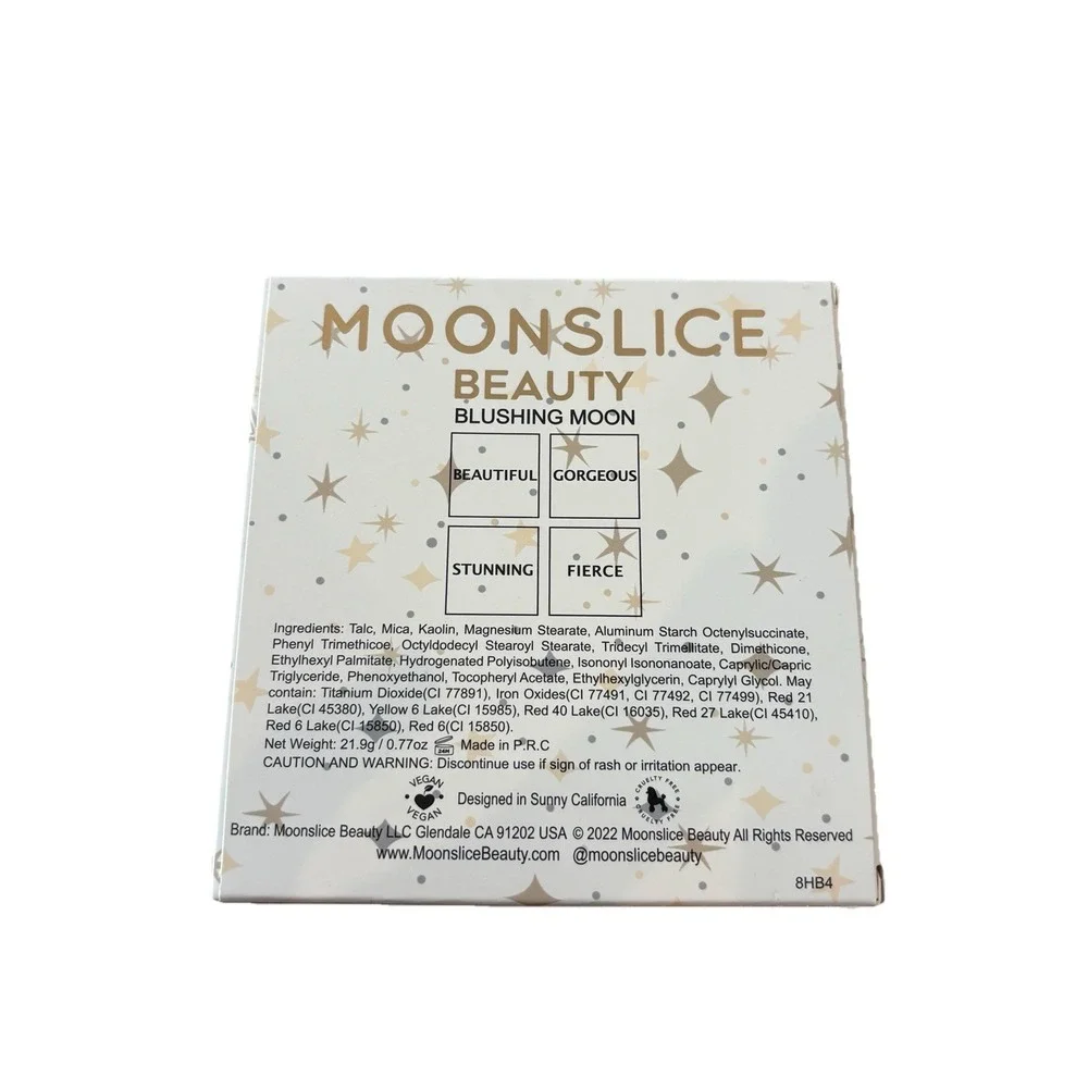 Moonslice Beauty Blushing Moon Blush Palette Vegan Cruelty-Free 0.77 oz NEW